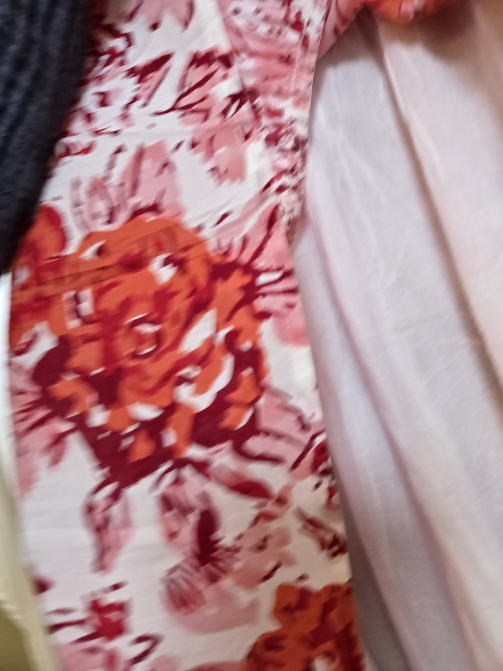 Jude Connally Pink and Red Floral V-Neck Tiered Mini Dress - Picture 6 of 13